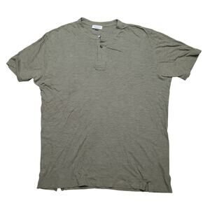 Sunspel England Henley Shirt Men's Medium Short Sleeve Luxury Minimalist